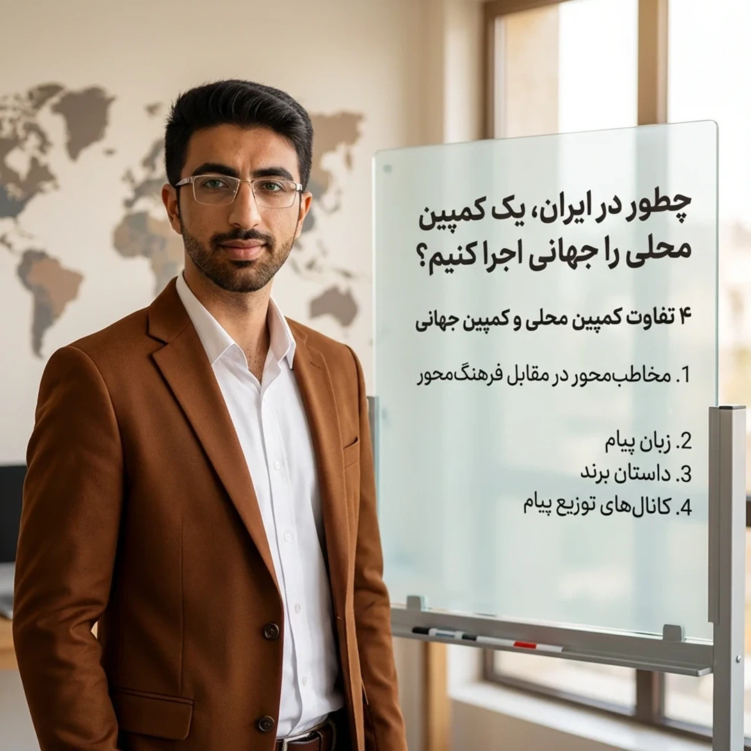 4 تفاوت کمپین محلی با کمپین های جهانی با مهدی شاه نظری