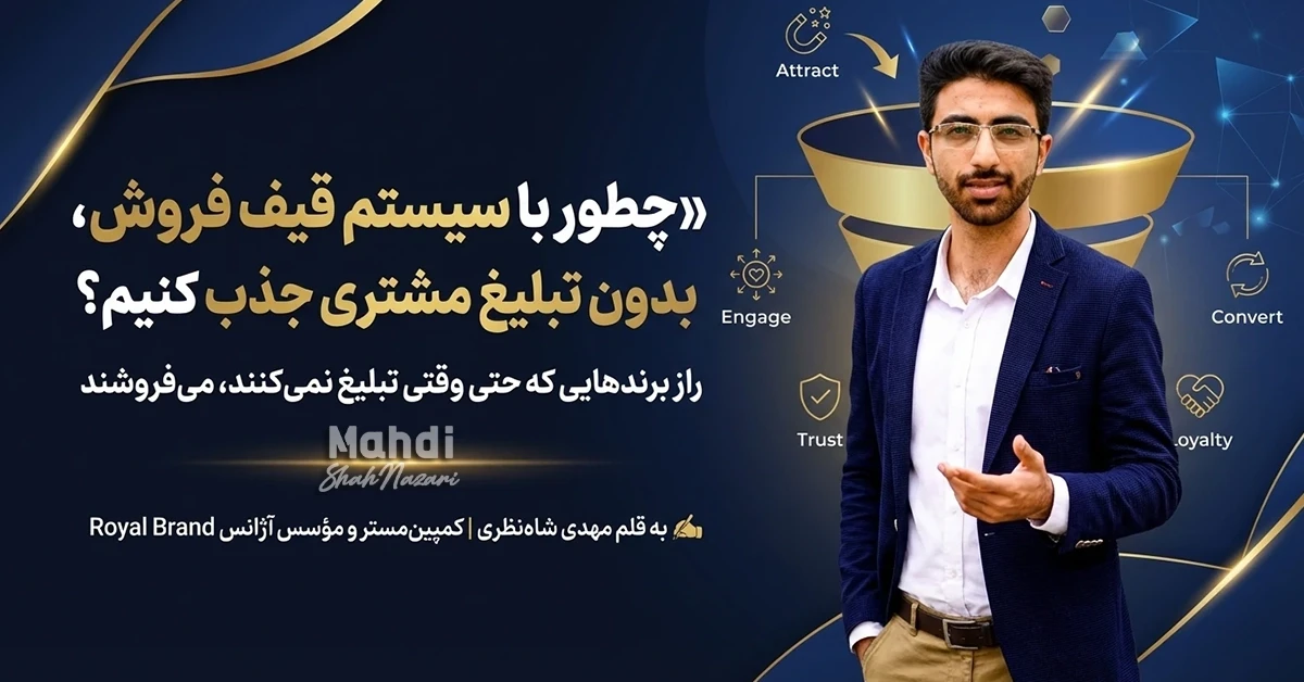 جذب مشتری روزانه با سیستم قیف فروش 1 جذب مشتری روزانه با سیستم قیف فروش - مهدی شاه نظری