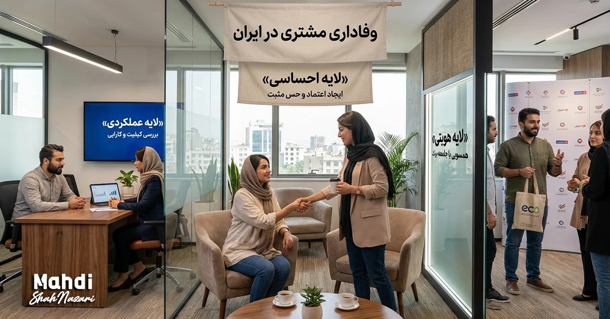 چطور وفاداری مشتری واقعی بسازیم ؟ 1 وفاداری مشتری - وفادارسازی واقعی مشتریان ایرانی - مهدی شاه نظری